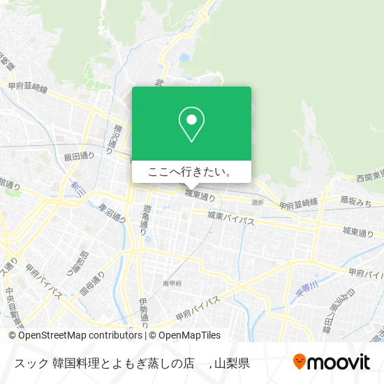 スック 韓国料理とよもぎ蒸しの店地図