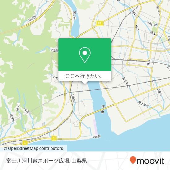 富士川河川敷スポーツ広場地図