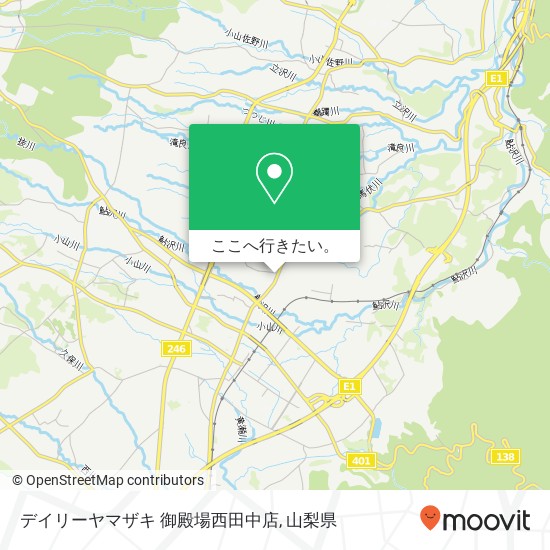 デイリーヤマザキ 御殿場西田中店地図