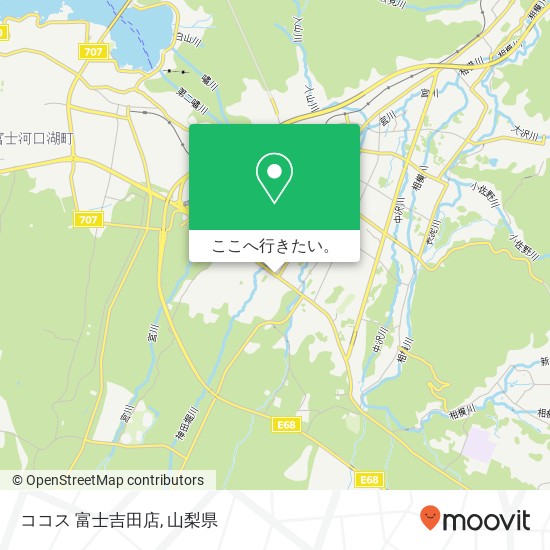 ココス 富士吉田店地図