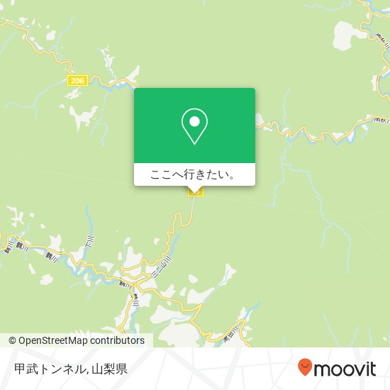 甲武トンネル地図
