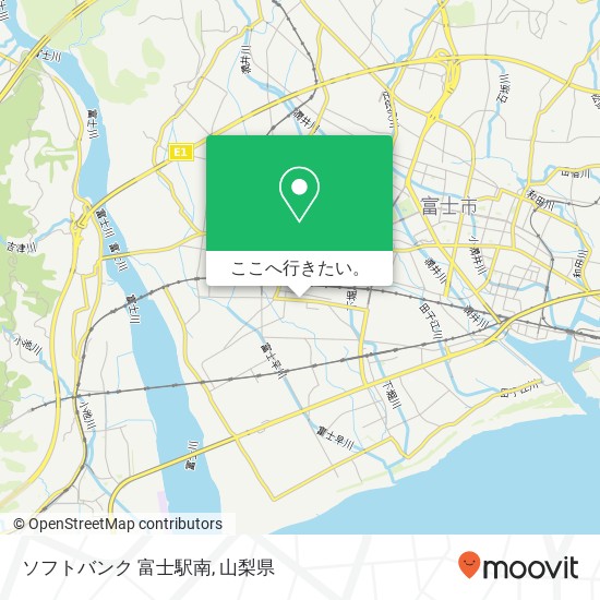 ソフトバンク 富士駅南地図