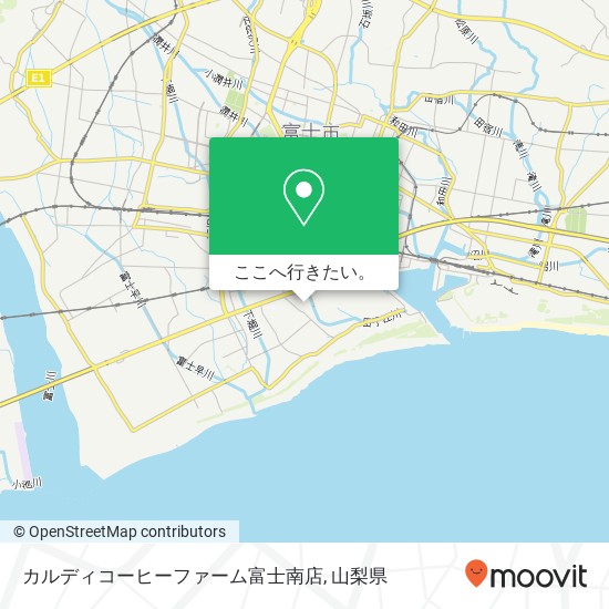 カルディコーヒーファーム富士南店地図