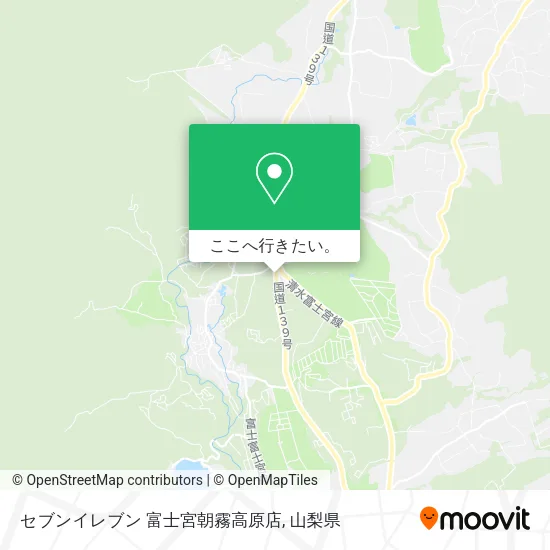 セブンイレブン 富士宮朝霧高原店地図