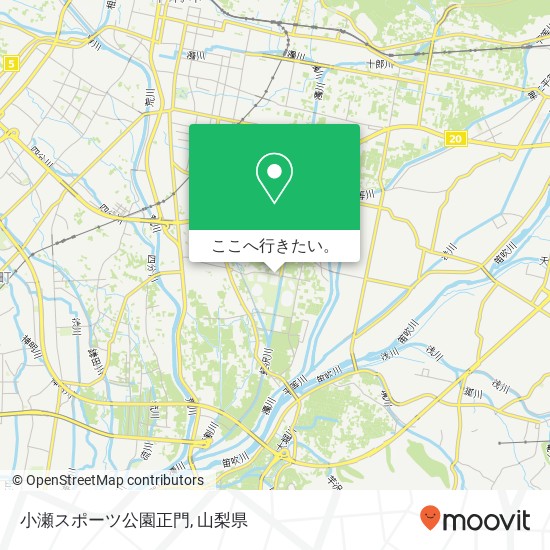 小瀬スポーツ公園正門地図