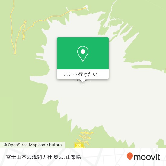 富士山本宮浅間大社 奥宮地図