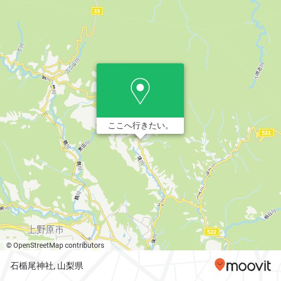 石楯尾神社地図