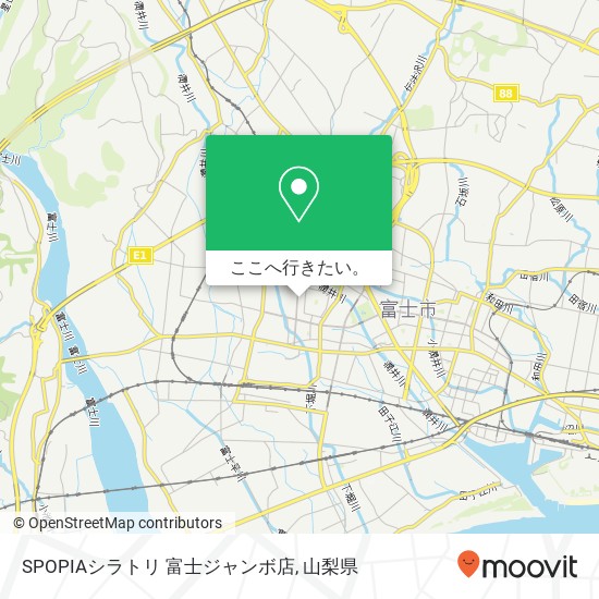 SPOPIAシラトリ 富士ジャンボ店地図