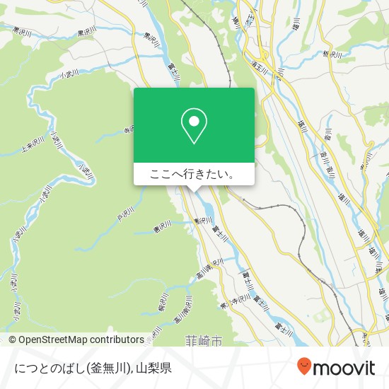 につとのばし(釜無川)地図