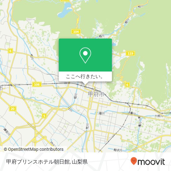 甲府プリンスホテル朝日館地図