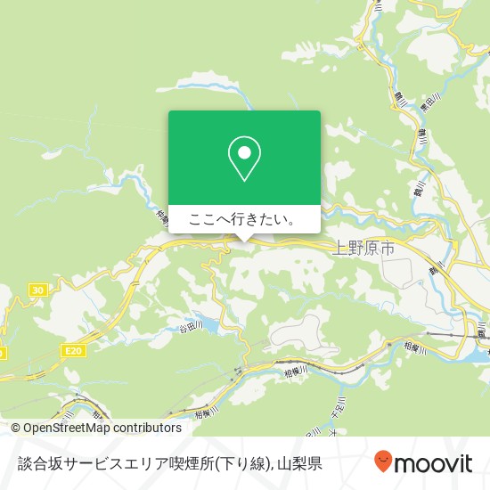 談合坂サービスエリア喫煙所(下り線)地図