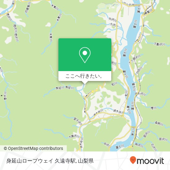 身延山ロープウェイ 久遠寺駅地図