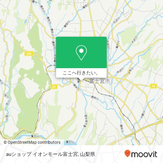 auショップ イオンモール富士宮地図