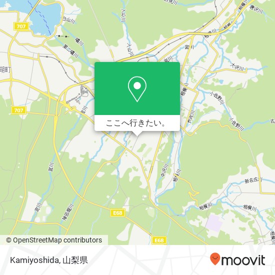 Kamiyoshida地図