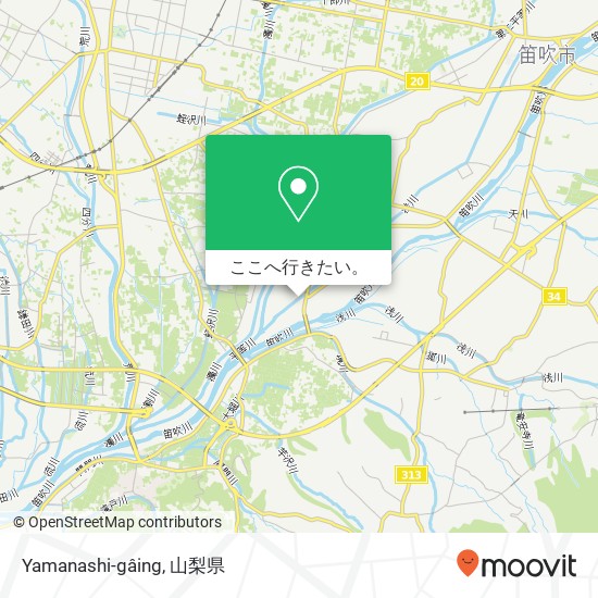 Yamanashi-gâing地図