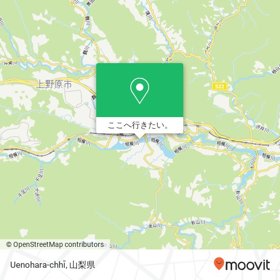 Uenohara-chhī地図