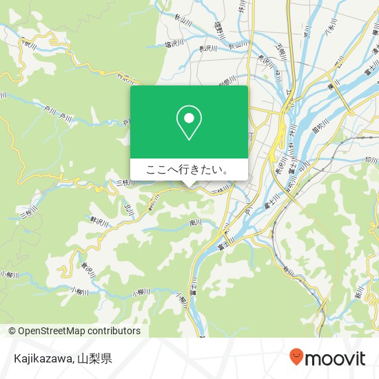 Kajikazawa地図