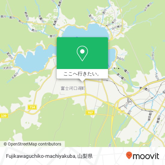 Fujikawaguchiko-machiyakuba地図