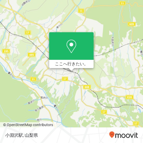 小淵沢駅地図