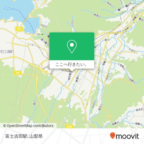 富士吉田駅地図