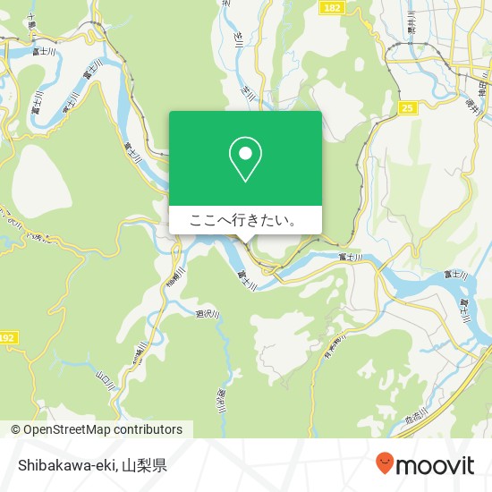Shibakawa-eki地図