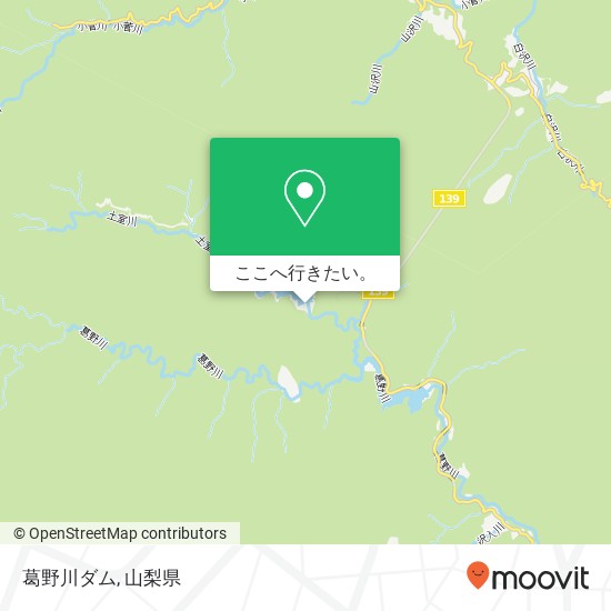 葛野川ダム地図