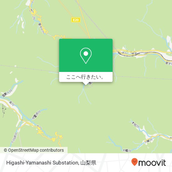 Higashi-Yamanashi Substation地図