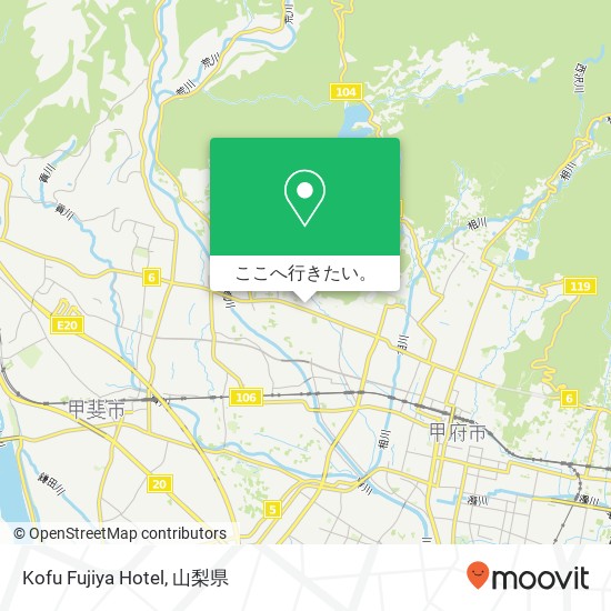 Kofu Fujiya Hotel地図