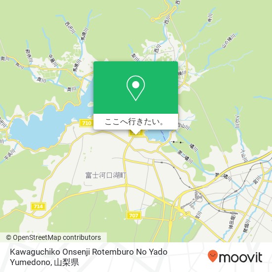 Kawaguchiko Onsenji Rotemburo No Yado Yumedono地図