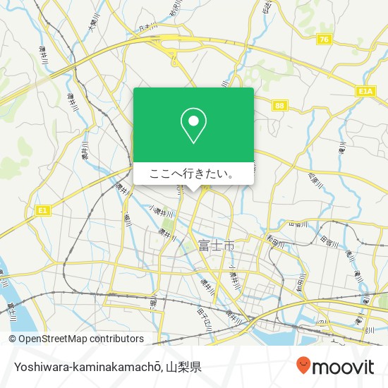 Yoshiwara-kaminakamachō地図