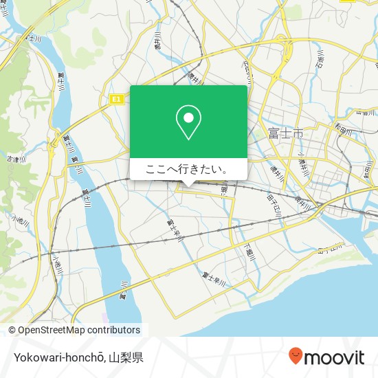 Yokowari-honchō地図