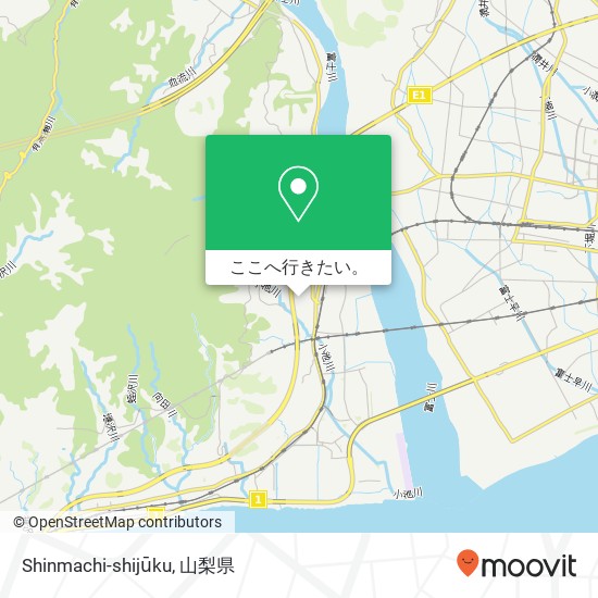Shinmachi-shijūku地図