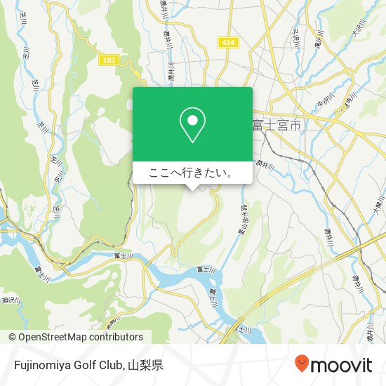 Fujinomiya Golf Club地図