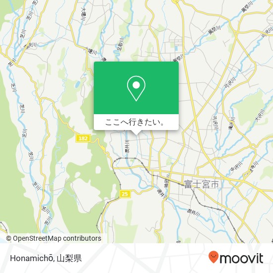 Honamichō地図