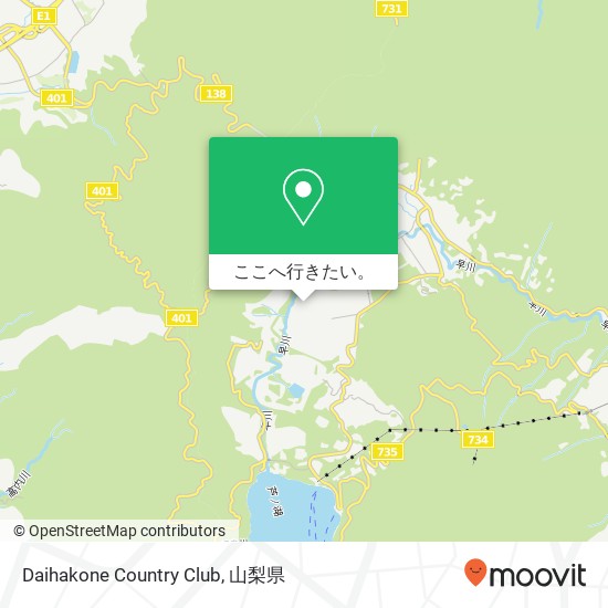 Daihakone Country Club地図