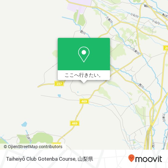 Taiheiyō Club Gotenba Course地図