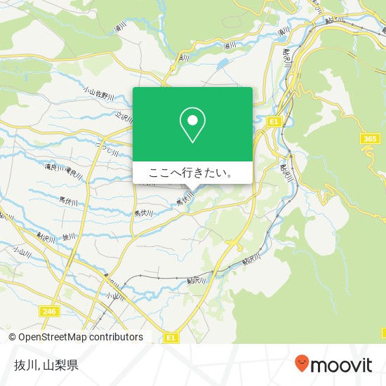 抜川地図