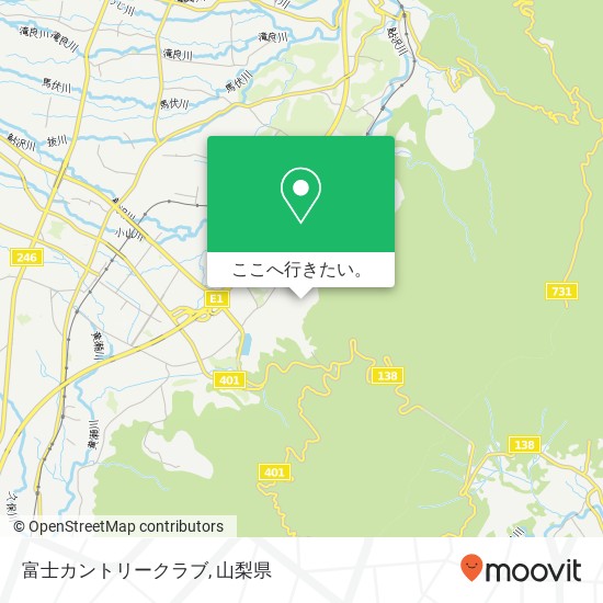 富士カントリークラブ地図