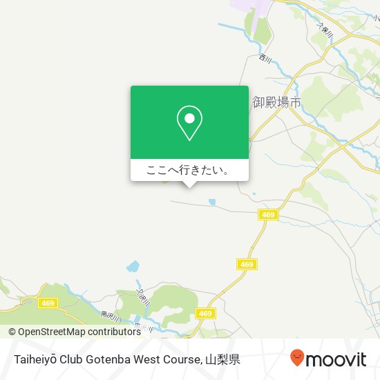 Taiheiyō Club Gotenba West Course地図