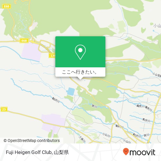 Fuji Heigen Golf Club地図