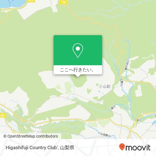 Higashifuji Country Club’地図