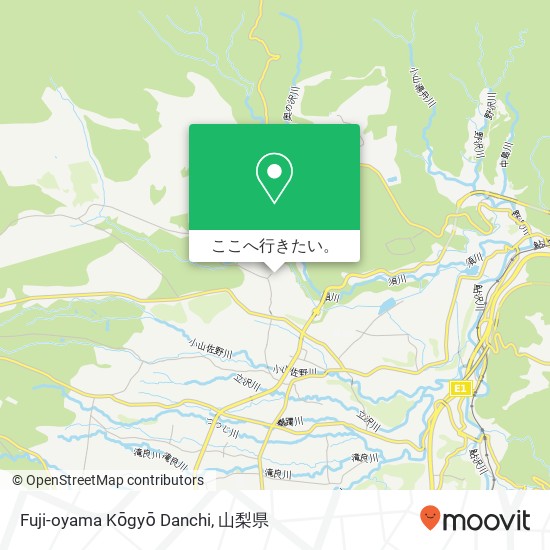 Fuji-oyama Kōgyō Danchi地図