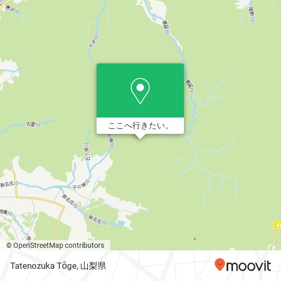 Tatenozuka Tōge地図