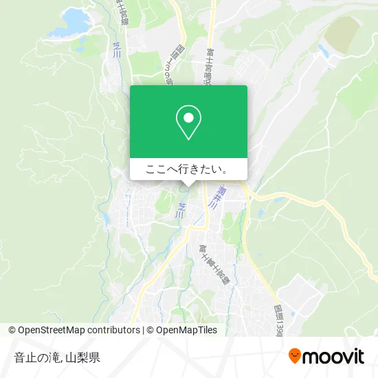 音止の滝地図