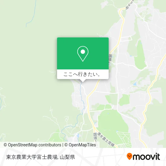 東京農業大学富士農場地図