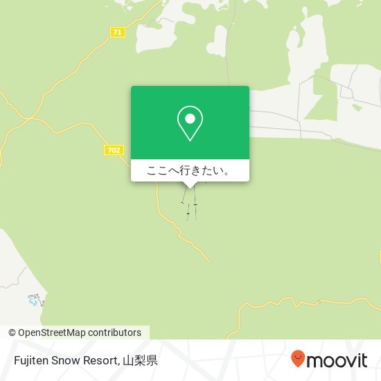 Fujiten Snow Resort地図