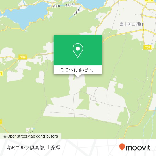 鳴沢ゴルフ倶楽部地図