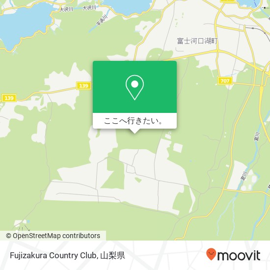 Fujizakura Country Club地図