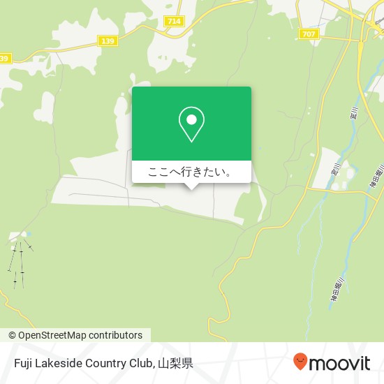 Fuji Lakeside Country Club地図