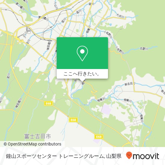 鐘山スポーツセンター トレーニングルーム地図